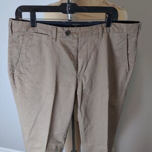 Men's Ted Baker Tan Chinos Timeless Straight-Leg Design